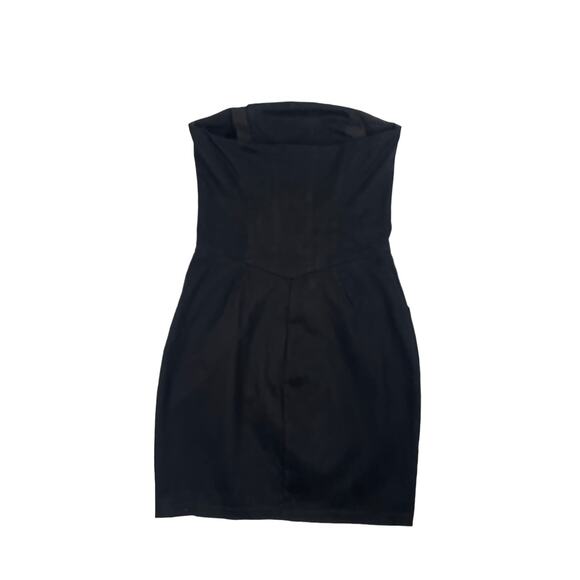 Betsey Johnson Womens Black Strapless Tulip Mini Dress Size 4 - Picture 2 of 5